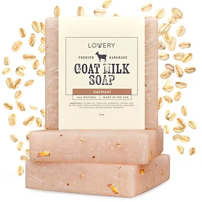 Premium Goat Milk All Natural Soap - Oatmeal (3 Bars)