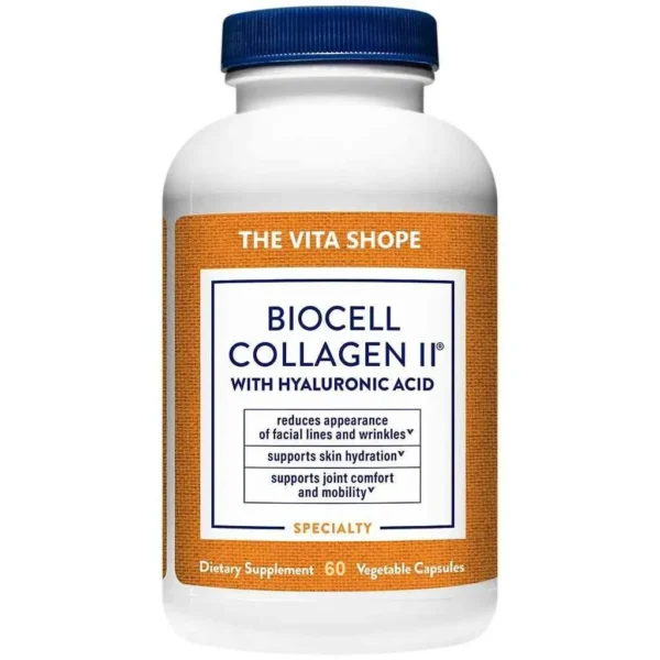 BioCell Collagen II with Hyaluronic Acid – Skin & Joint Health (60 Capsules)