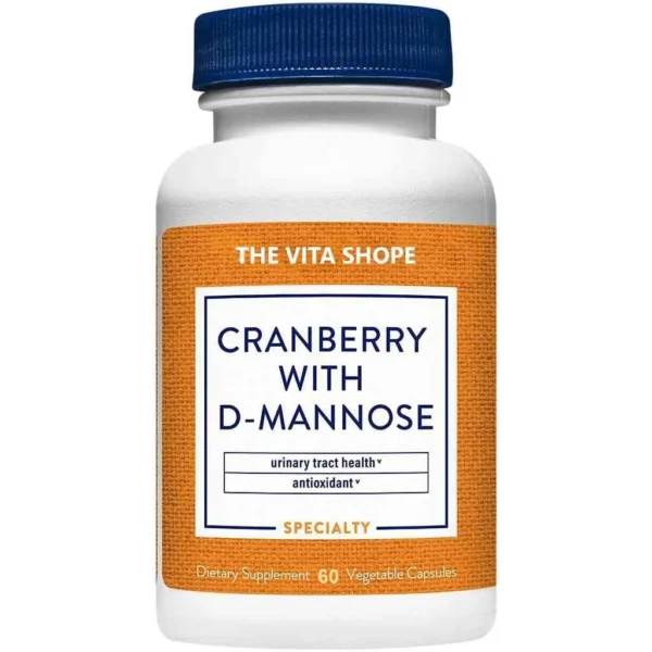 Cranberry with D-Mannose – Antioxidant (60 Capsules )