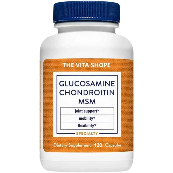 Glucosamine, Chondroitin, & MSM – Joint Support, Mobility, & Flexibility (120 Capsules)