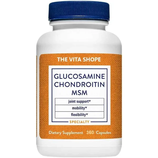Glucosamine, Chondroitin, & MSM – Joint Support, Mobility, & Flexibility (360 Capsules)
