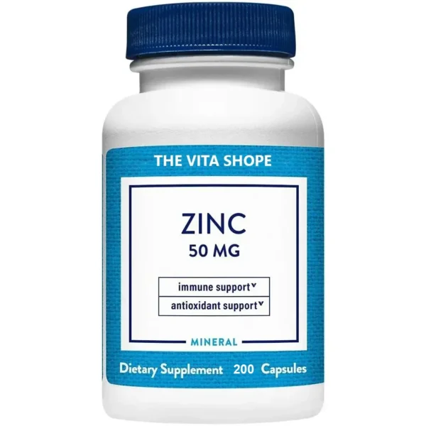 Zinc – Immune & Antioxidant Support – 200 Capsules