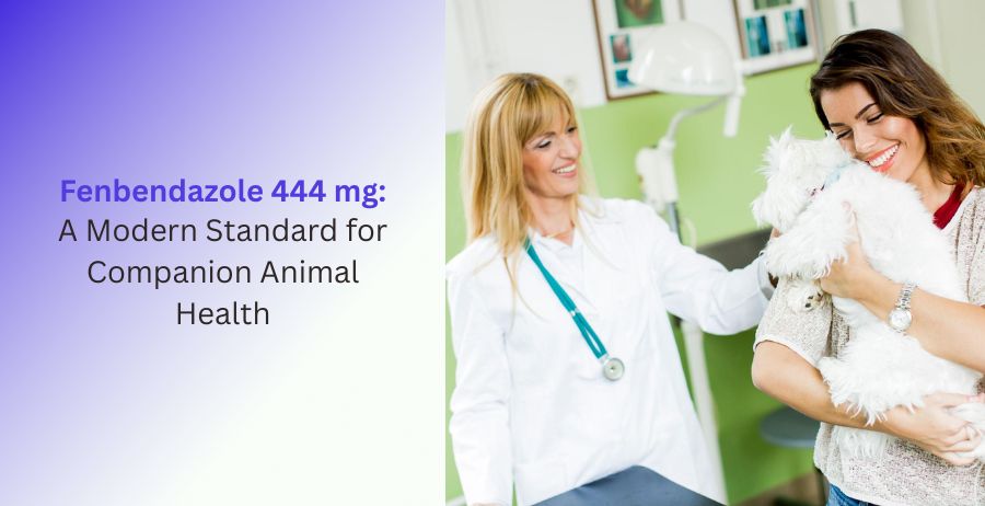 Fenbendazole 444 mg veterinary deworming tablets for companion animals, supporting parasite control, digestive health, preventive veterinary care, and overall pet wellness.