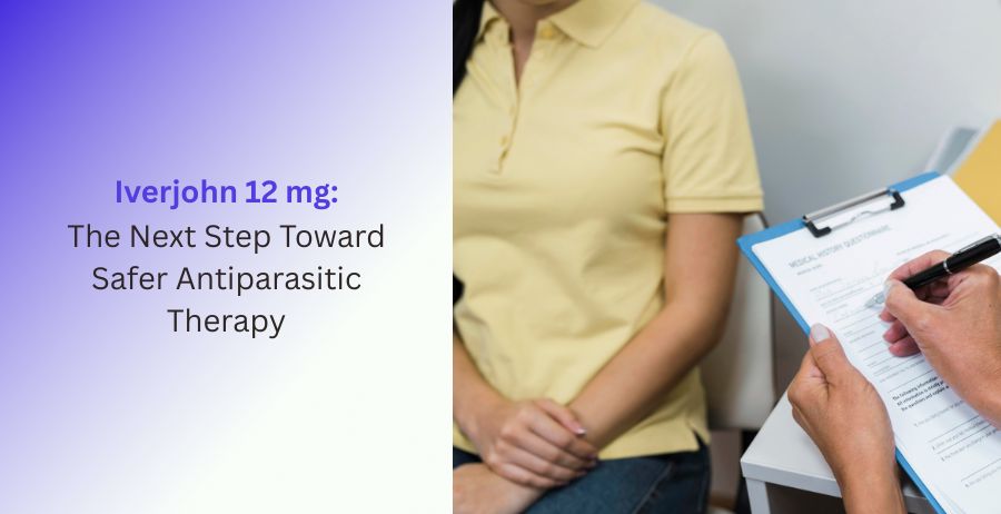 Iverjohn 12 mg tablets with information about safe antiparasitic therapy, prescription use, dosage guidance, approved medical uses, and patient safety.