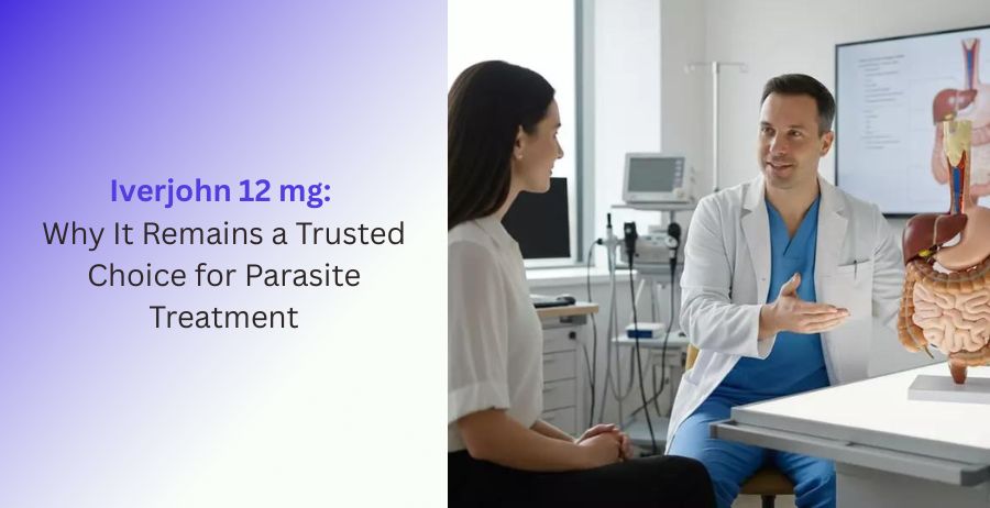 Iverjohn 12 mg tablets containing Ivermectin for prescription parasite treatment, including approved uses, dosage guidance, benefits, safety precautions, and antiparasitic therapy information.