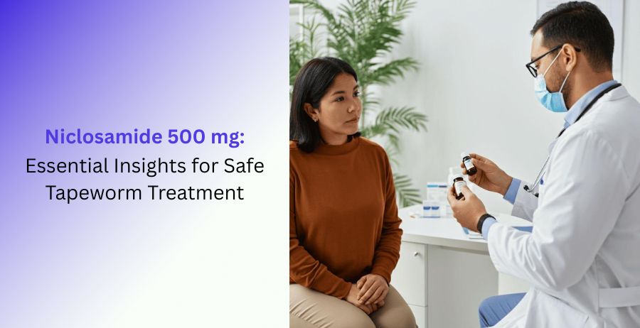 Niclosamide 500 mg tablets with essential insights on safe tapeworm treatment, intestinal parasite care, dosage, benefits, side effects, and prescription guidance