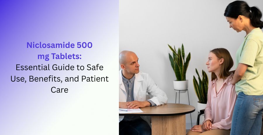 Niclosamide 500 mg Tablets uses benefits dosage safety side effects and tapeworm infection treatment