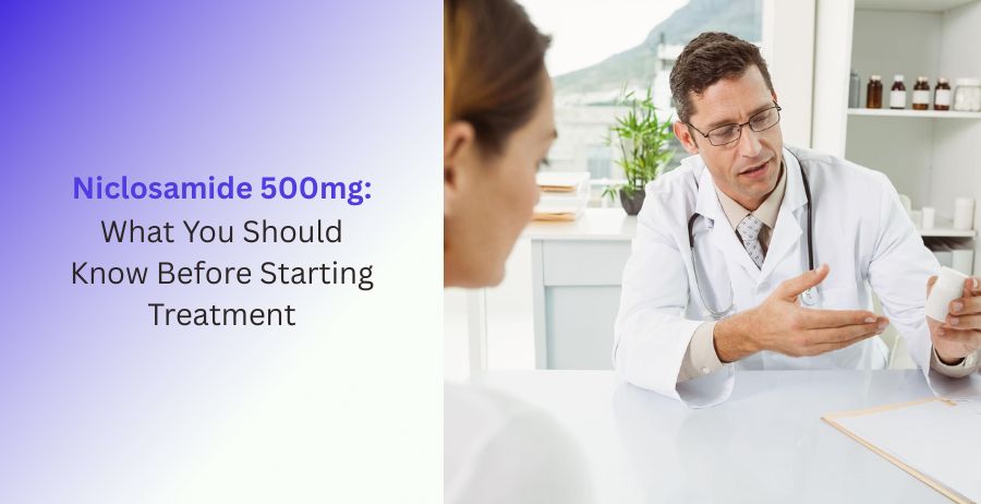 Niclosamide 500mg patient guide with treatment information safety and dosage
